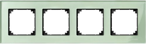 Рамка универсальная Schneider Electric Merten M-Elegance 4-м. стекло изумруд картинка